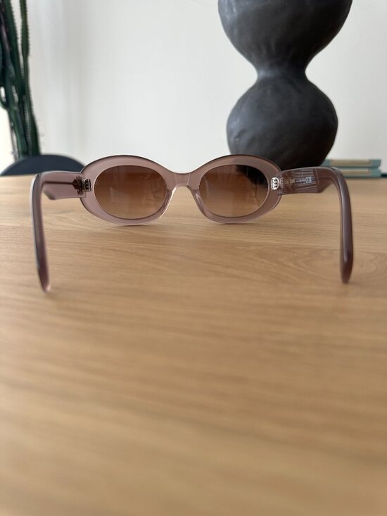 Celine CL40194U 45F Triomphe Sunglasses Brown Crystal Gradient Authentic w/ Case main image 16
